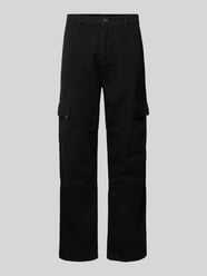 Baggy Cargohose mit Label-Detail von EIGHTYFIVE Schwarz - 5