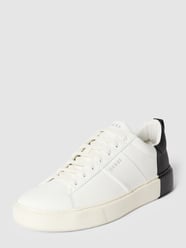 Sneakers met labelprint, model 'NEW VICE' van Guess Wit - 2