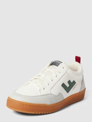 Sneakersy z detalami z logo model ‘Roland’ od Flamingos Life Zielony - 3