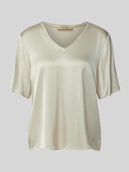 Bluzka o kroju regular fit z dekoltem w serek model ‘EVIE’ od MOS MOSH - 39