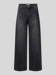 Wide Leg Jeans im 5-Pocket-Design von Review Schwarz - 28