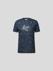 T-Shirt mit Label-Print von Etro Blau - 28