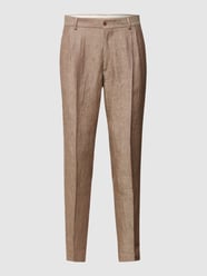 Anzughose mit Bundfalten von CG - Club of Gents Braun - 33