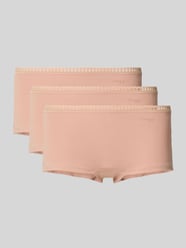 Broek met labelprint in een set van 3 stuks, model 'GO Crush' van Sloggi Beige - 25