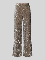 Weite Hose mit Paillettenbesatz Modell 'KAM' von Pieces - 6