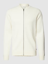 Sweatjacke mit Strukturmuster von Lindbergh Weiß - 16
