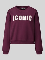 Loose Fit Sweatshirt aus Baumwoll-Mix Modell 'SWEAT' von ONLY Bordeaux - 5