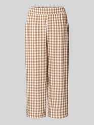 Culotte aus Leinen-Viskose-Mix mit elastischem Bund von b.young Beige - 26