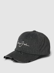 Base Cap im Used-Look Modell 'Script' von Sean John Grau / Schwarz - 32