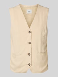 Kamizelka lniana o kroju regular fit z mieszanki wiskozy i lyocellu model ‘STELLA’ od Pepe Jeans - 4