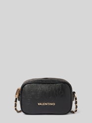 Umhängetasche mit Label-Strukturmuster Modell 'RELAX CHAIN' von VALENTINO BAGS Schwarz - 40