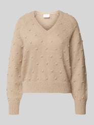 Gebreide pullover met extra brede schouders, model 'TULI' van Vila - 13