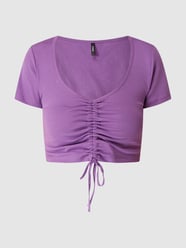 Cropped T-Shirt aus Baumwolle Modell 'Kika' von Only Rosa - 38