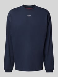 Sweatshirt mit Label-Detail Modell 'Daposo' von HUGO Blau - 18