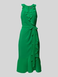 Cocktailkleid mit Volants und Bindegürtel von Adrianna Papell - 33