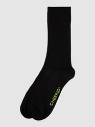 Socken mit Stretch-Anteil im 2er-Pack  von Cheerio Grau / Schwarz - 23