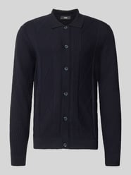 Strickjacke mit Strukturmuster Modell 'YARO' von CINQUE - 9