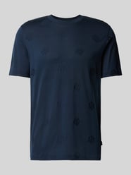 T-Shirt aus reiner Baumwolle Modell 'Thompson' von BOSS Blau - 19