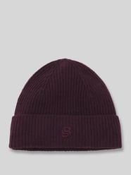 Czapka beanie z mieszanka wełny i kaszmiru model 'LEAH' od BOSS - 48