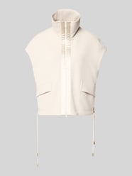 Weste mit Stehkragen und Pattentaschen von Marc Cain Beige - 12
