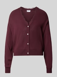 Cardigan mit V-Ausschnitt und Spitzenbesatz von Jake*s Casual - 20
