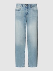 Baggy Fit Jeans  mit Label-Details von EIGHTYFIVE Blau - 22