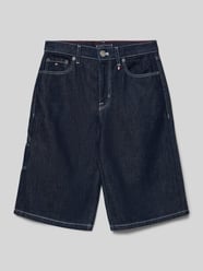 Szorty jeansowe o kroju baggy z mieszanki bawełny i lyocellu od Tommy Hilfiger Teens - 48