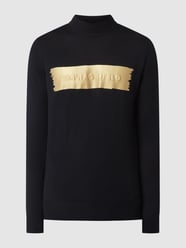 Sweter z wełny od Karl Lagerfeld Czarny - 22