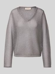 Strickpullover in semitransparentem Design Modell 'TERNE' von FREE/QUENT Grau - 32