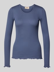 Bluzka z długim rękawem z dodatkiem jedwabiu Model 'Elaine' od MOS MOSH - 3