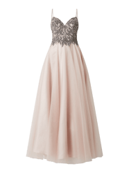 Abendkleid mit Zierperlen von Unique Beige - 23