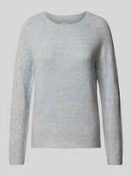 Gebreide pullover met ronde hals, model 'RICA' van Only Grijs / zwart - 46