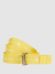 Riem met logomotief  van Calvin Klein Jeans Geel - 40