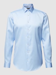 Slim Fit Business-Hemd von Jake*s mit Kentkragen von Jake*s Blau / Türkis - 24