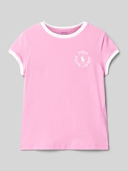 T-Shirt mit Logo- und Label-Print von Polo Ralph Lauren Teens - 12