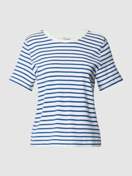 T-Shirt mit Streifenmuster von s.Oliver RED LABEL Blau - 45