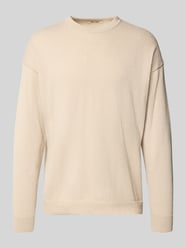 Sweter z dzianiny o kroju relaxed fit z dodatkiem bawełny model ‘JOB’ od ONLY & SONS - 24