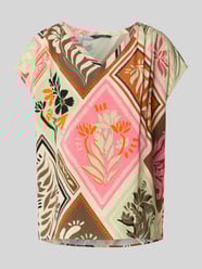 Regular fit blouseshirt met V-hals van comma - 23