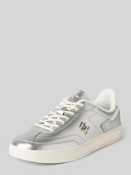 Sneakers van echt leer, model 'HERITAGE' van Tommy Hilfiger Grijs / zwart - 19