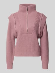 Regular Fit Strickpullover mit Woll-Anteil Modell 'YARI' von Cph Muse Pink - 5