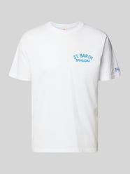 T-shirt z nadrukami logo model 'PORTLAND' od MC2 Saint Barth - 11