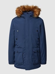 Parka mit verdecktem Reißverschluss von Blend Blau - 3