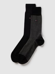 Socken mit Label-Detail im 2er-Pack Modell '2P BIRDEYE OC' von Tommy Hilfiger Schwarz - 12