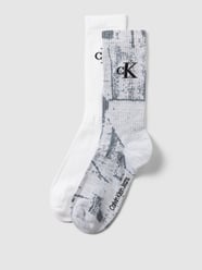 Socken mit Allover-Muster im 2er-Pack von Calvin Klein Jeans Grau - 46
