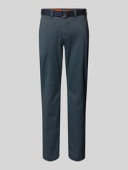 Slim Fit Hose mit Gürtel von MCNEAL Blau - 35