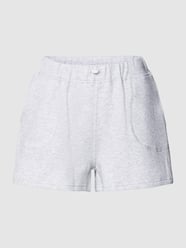 Sweatshorts met steekzakken, model 'PERLINE' van TheJoggConcept Grijs - 28