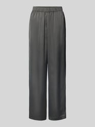 Relaxed fit broek met elastische band, model 'LENA' van Selected Femme Grijs / zwart - 37