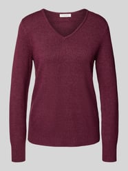 Regular fit shirt van lange mouwen van viscosemix in gebreide look van Christian Berg Woman - 16