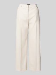 Straight leg pantalon met bandplooien van COMMA Beige - 28