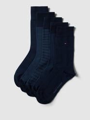 Socken mit Label-Details im 5er-Pack von Tommy Hilfiger Blau - 16